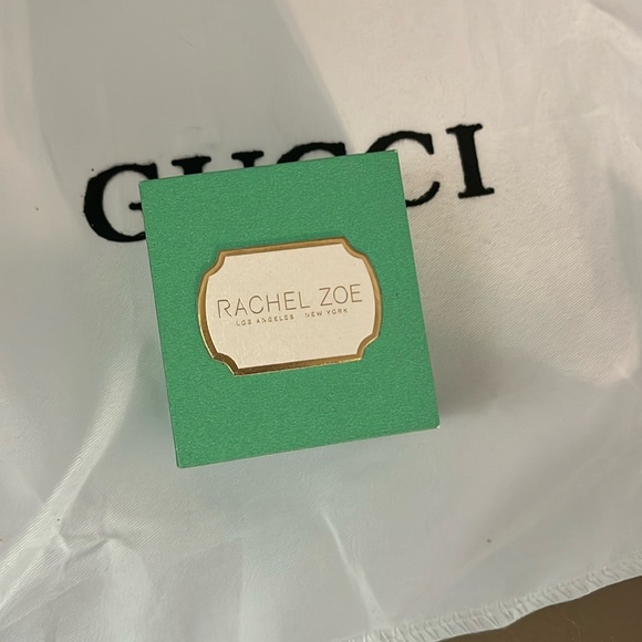 Sale! Rachel Zoe Sterling Silver CZ Bunny Earrings, silver/white, NWOT - Picture 2 of 6